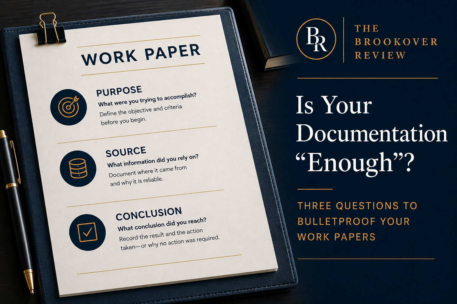 Bulletproof Your Work Papers